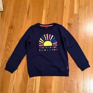 Joules Girls' Navy 'Make Your Own Sunshine' Sweatshirt
